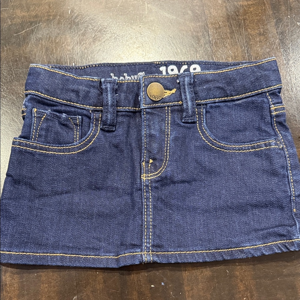 BABY-GAP 1969 Dark Blue Denim Skirt Size 18-24 Months